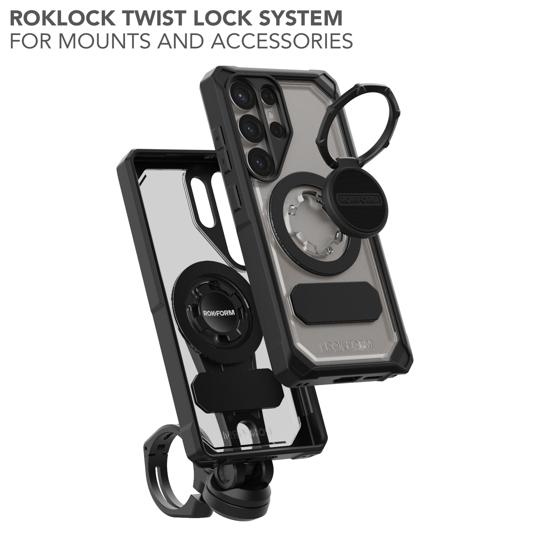 Samsung Galaxy S25 ULTRA Crystal Case with Roklock Twist lock system