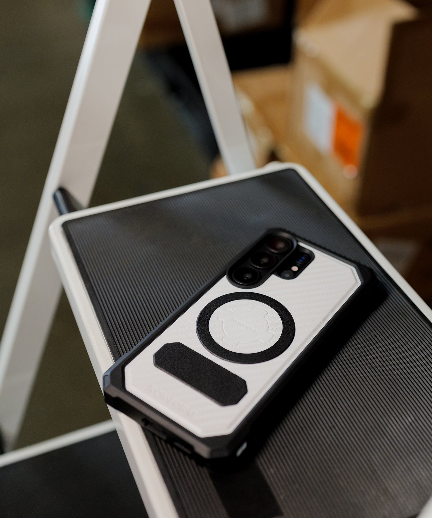 Limited Edition Samsung S26 Ultra Rugged Case in Arctic White