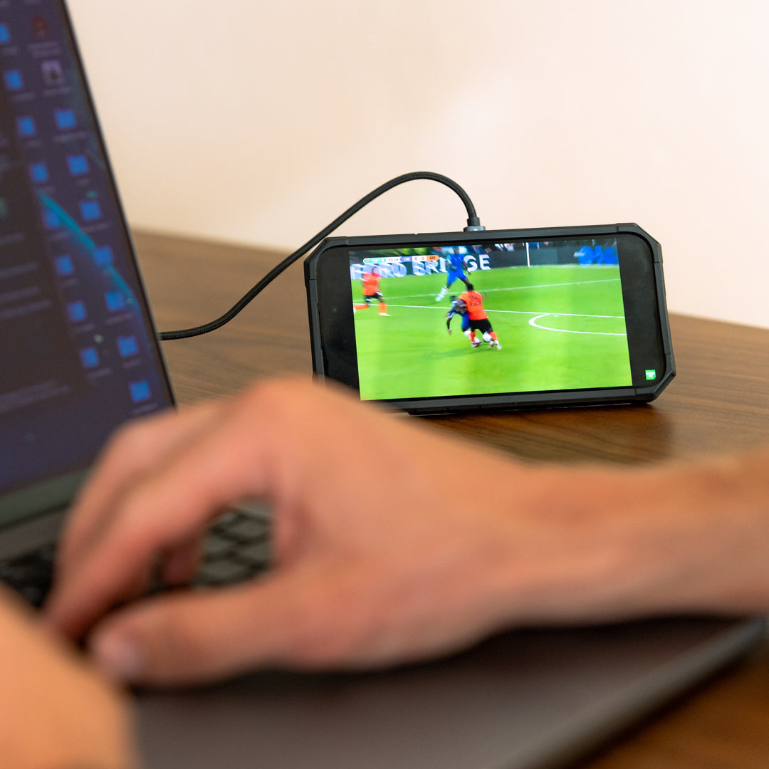 Magnetic Wireless Charging Stand on Desk