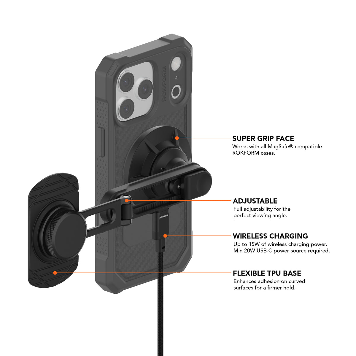 Car Screen Phone Mount Charger