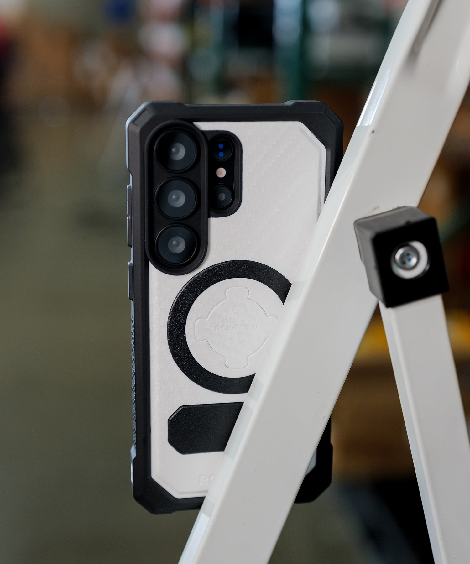Limited Edition Samsung S26 Ultra Rugged Case in Arctic White
