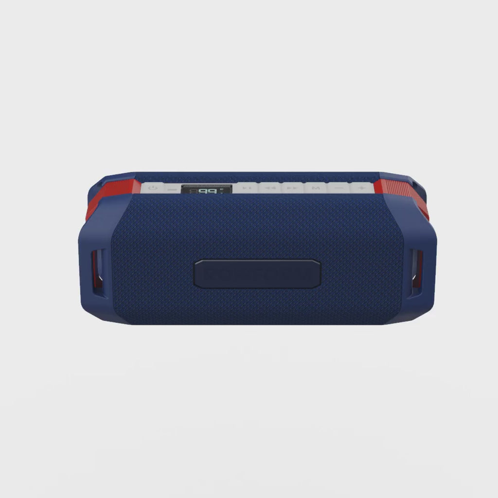 G-ROK Pro Bluetooth Golf Speaker Red/White/Blue Video