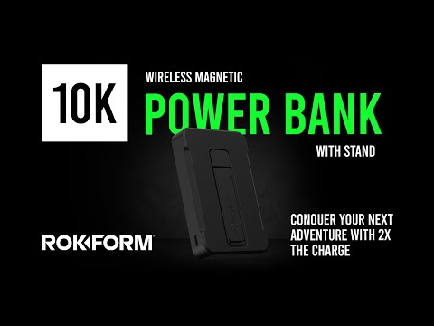 10000mAh Wireless Magnetic Power Bank with Stand Video