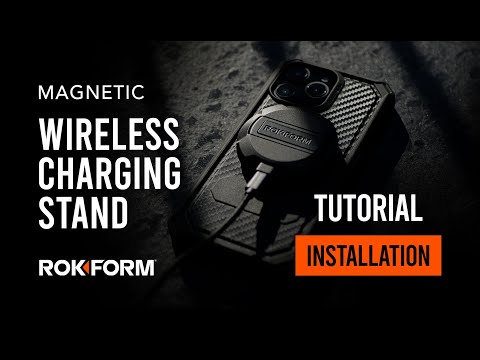 Rokform Magnetisches Kabelloses Ladegerät Mit Ständer – 15 W, Inkl. USB-C-Kabel, Schwarz