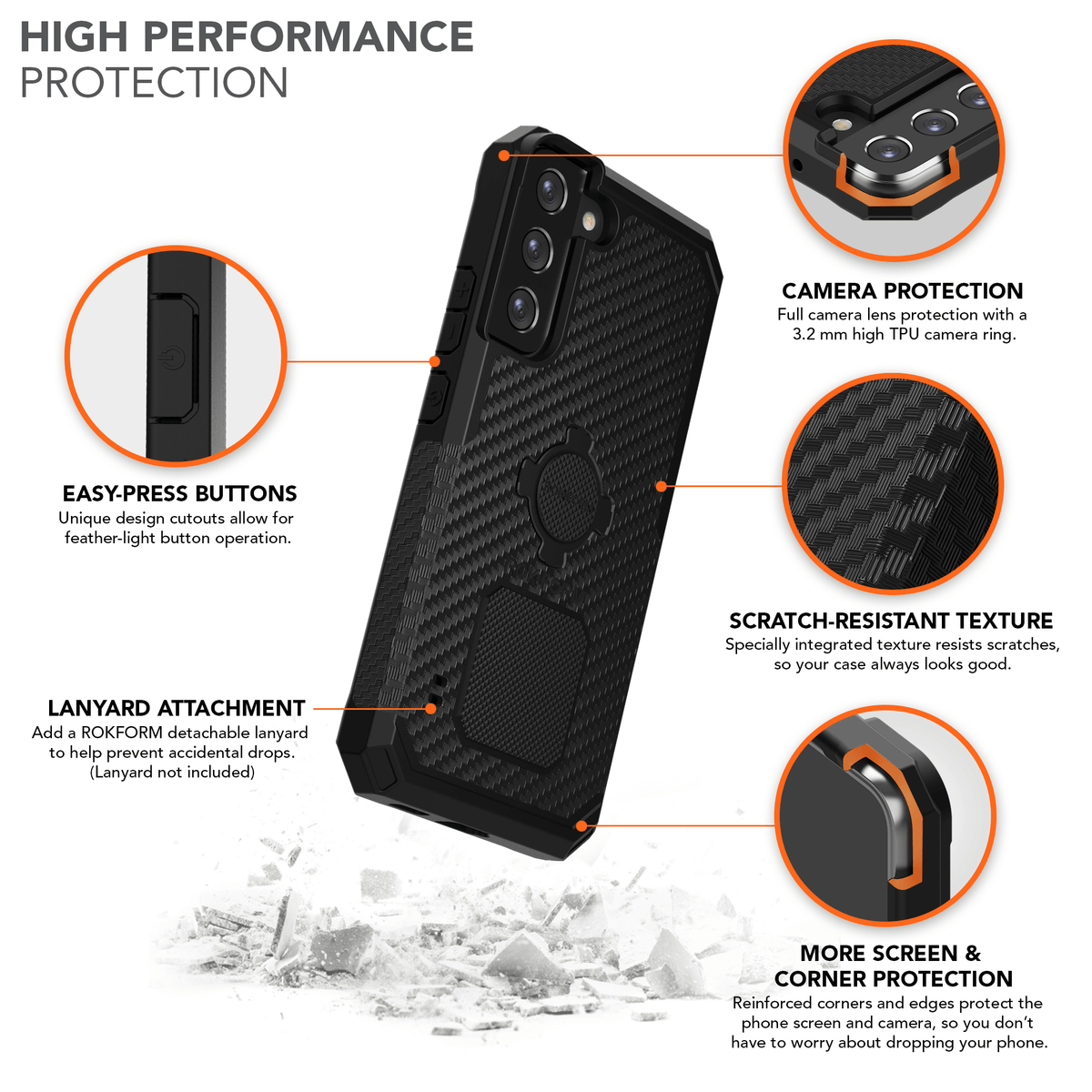 Rokform Rugged Case-Samsung Galaxy S22 Plus Rokform Rugged Case-Samsung Galaxy S22 Plus