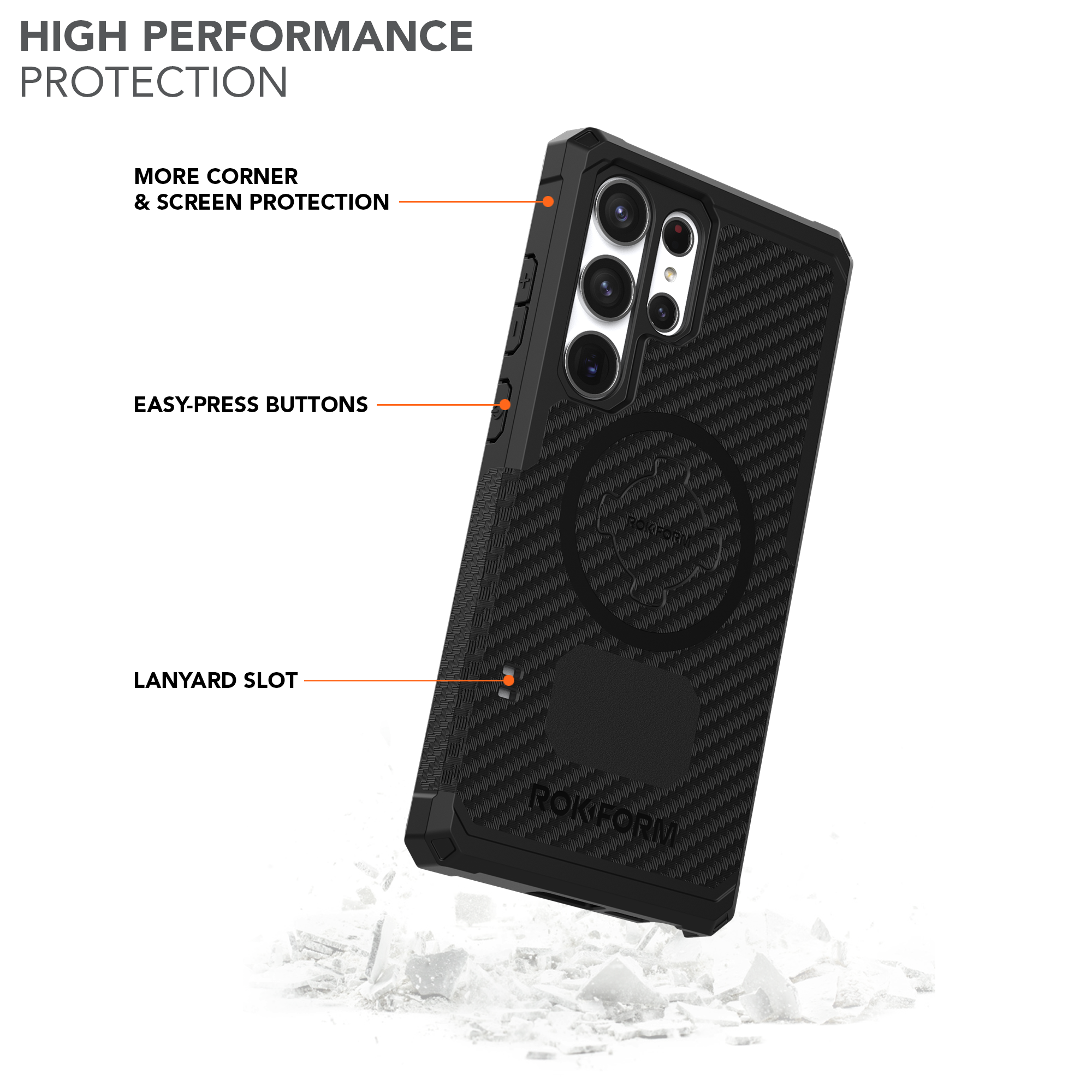 High Performance Samsung Galaxy S23 ULTRA 5G Rugged Case