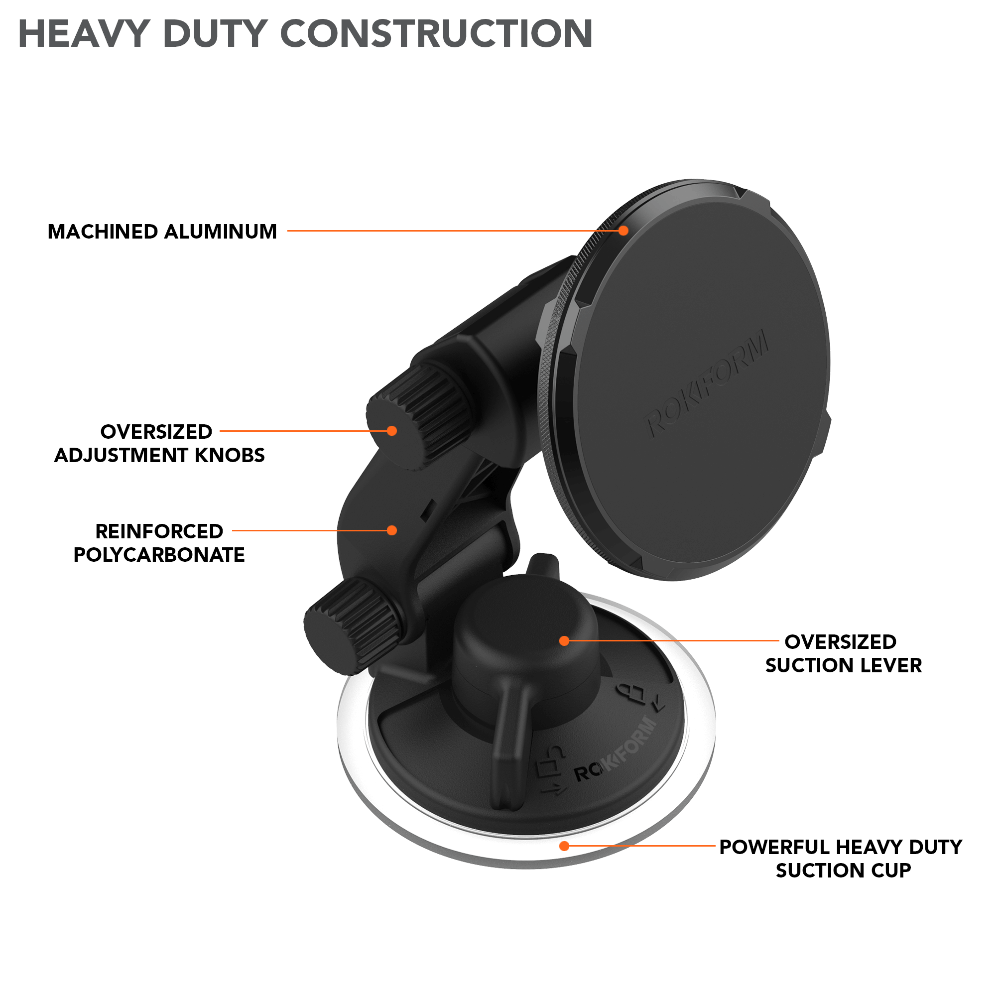 Magnetic Windshield Suction Mount