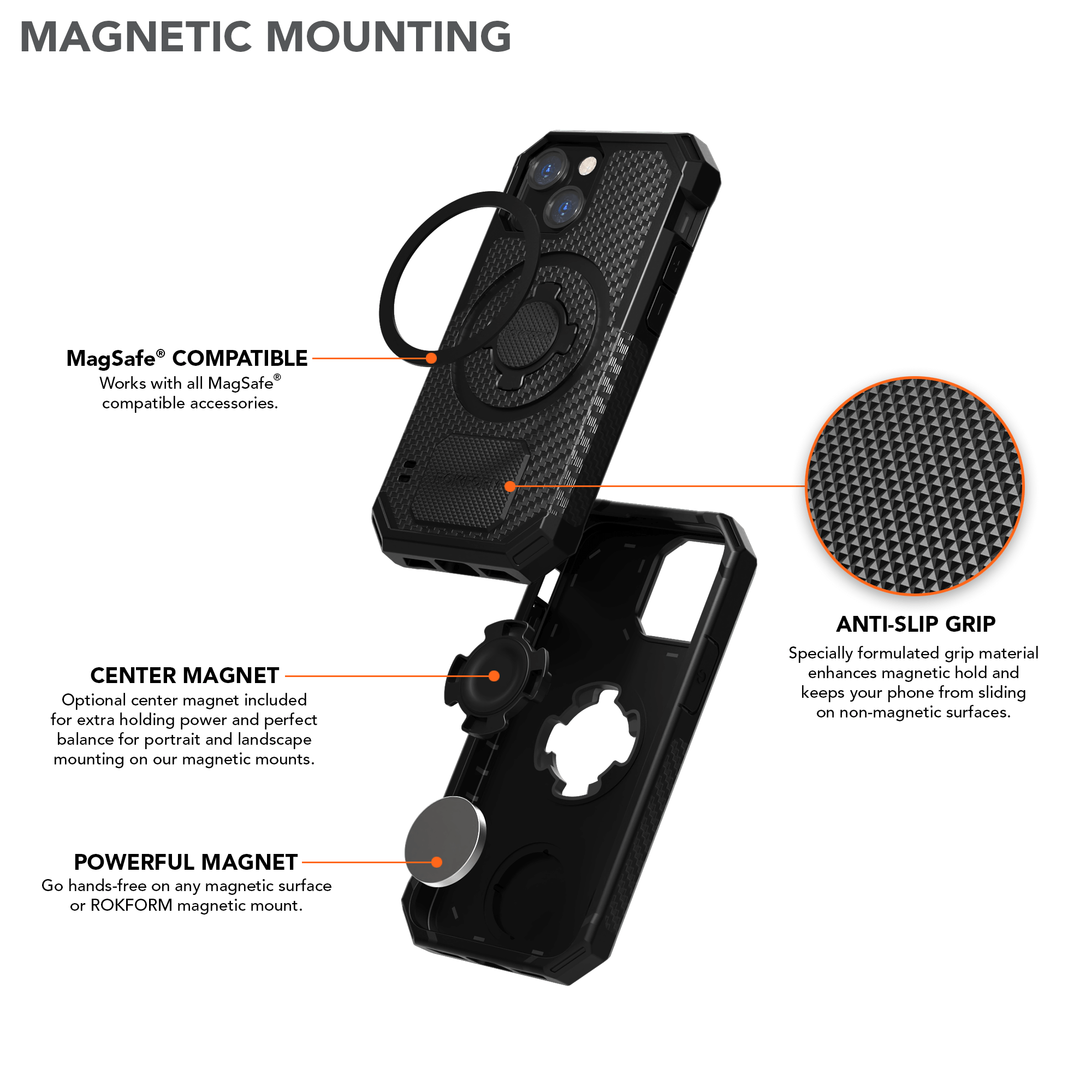 Magnetic iPhone 13 Mini Rugged Case