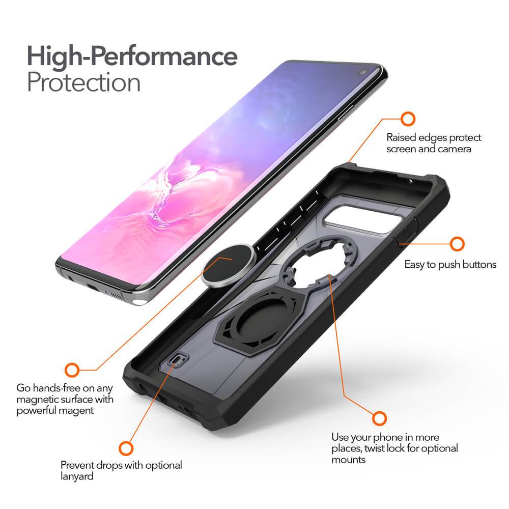 Magnetic Samsung Galaxy S10 Rugged Case