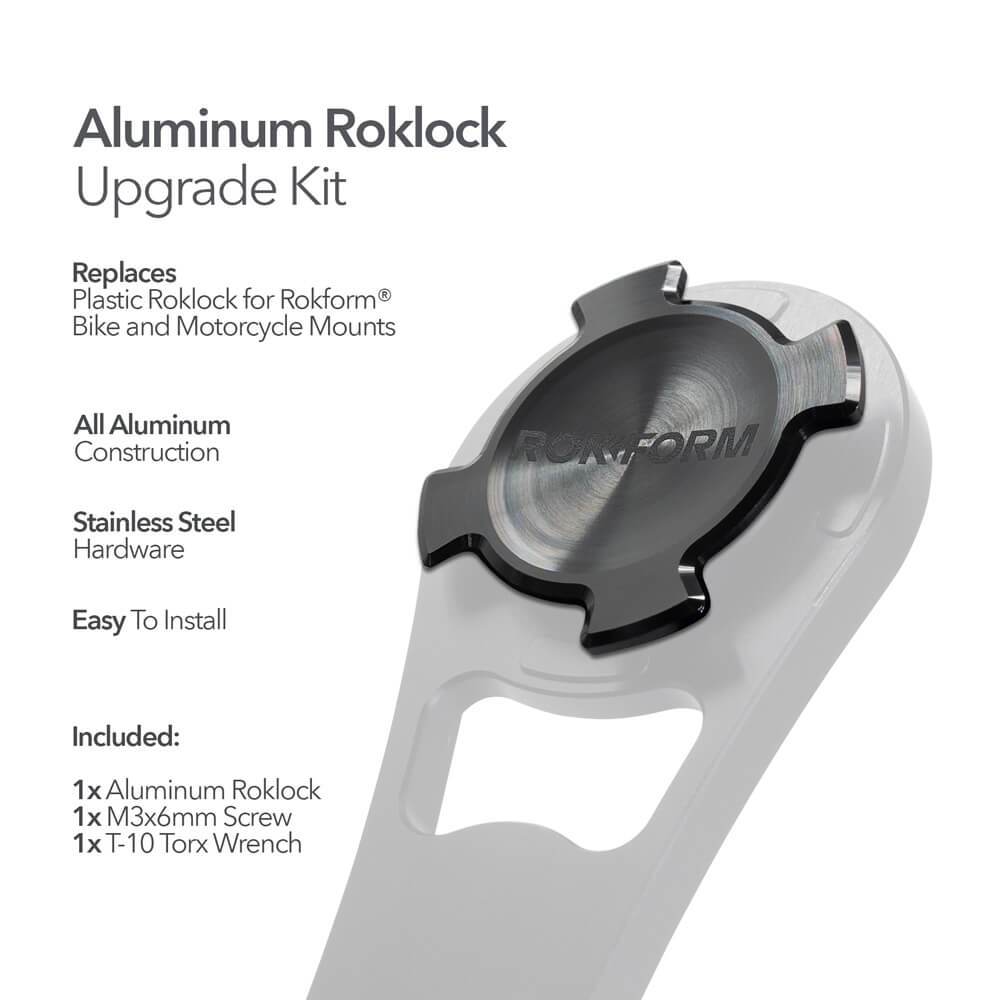 Kit de mise à niveau RokLock™ en aluminium - Pour les supports Rokform pour vélos et motos