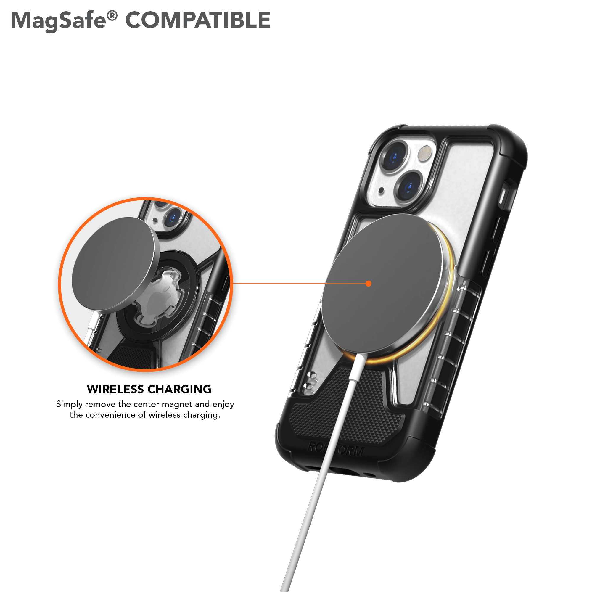 Magnetic iPhone 13 Mini Crystal Case