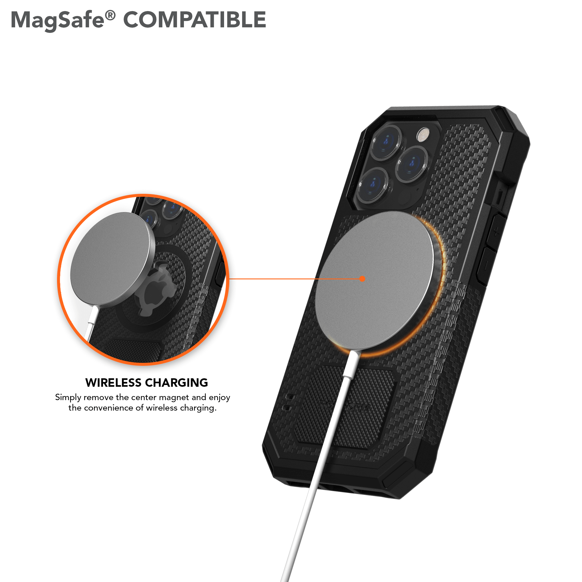Magnetic iPhone 13 Pro Rugged Case