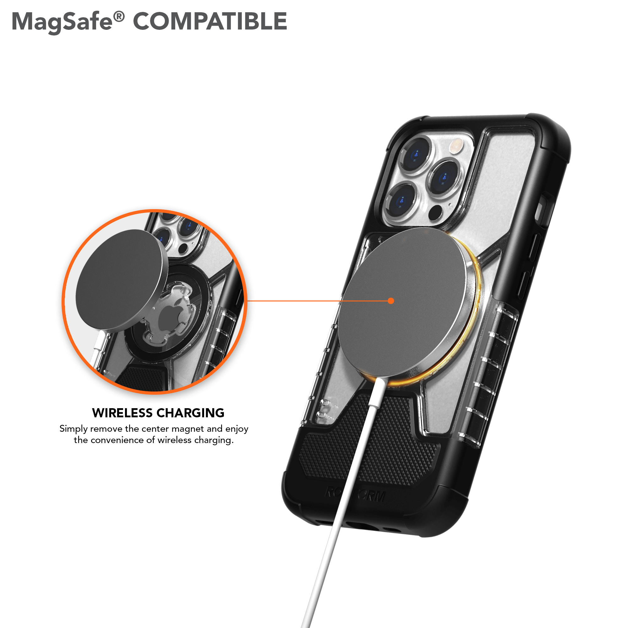 Magnetic iPhone 13 Pro Crystal Case