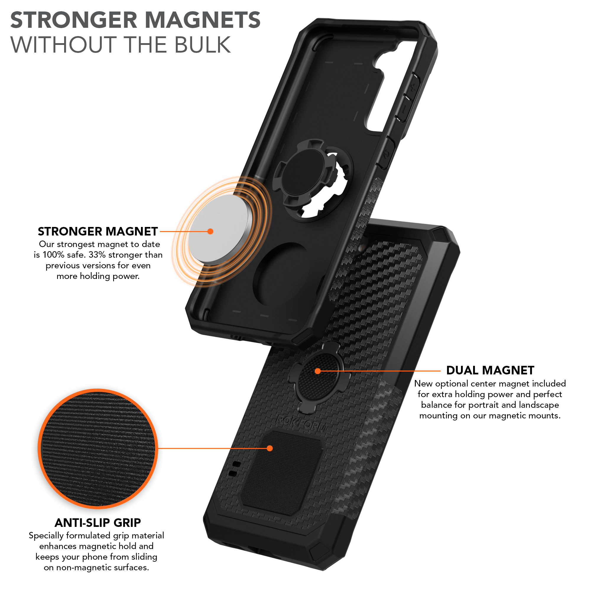 Magnetic Samsung Galaxy S21 5G Rugged Case