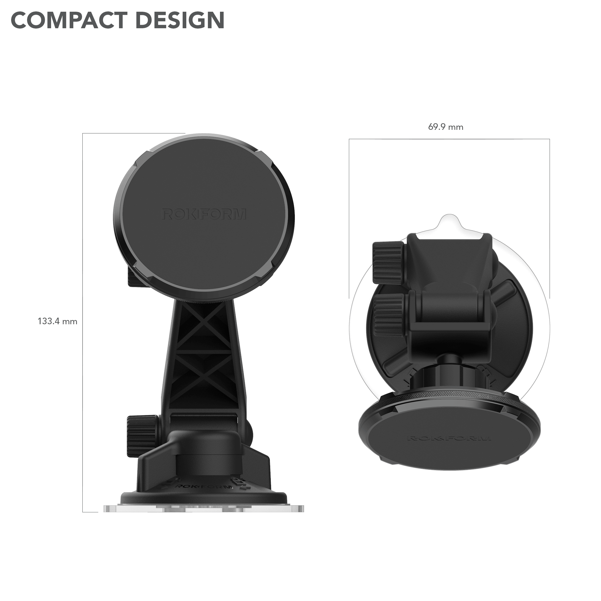 Soporte magnético de ventosa para parabrisas - Compatible con MagSafe®