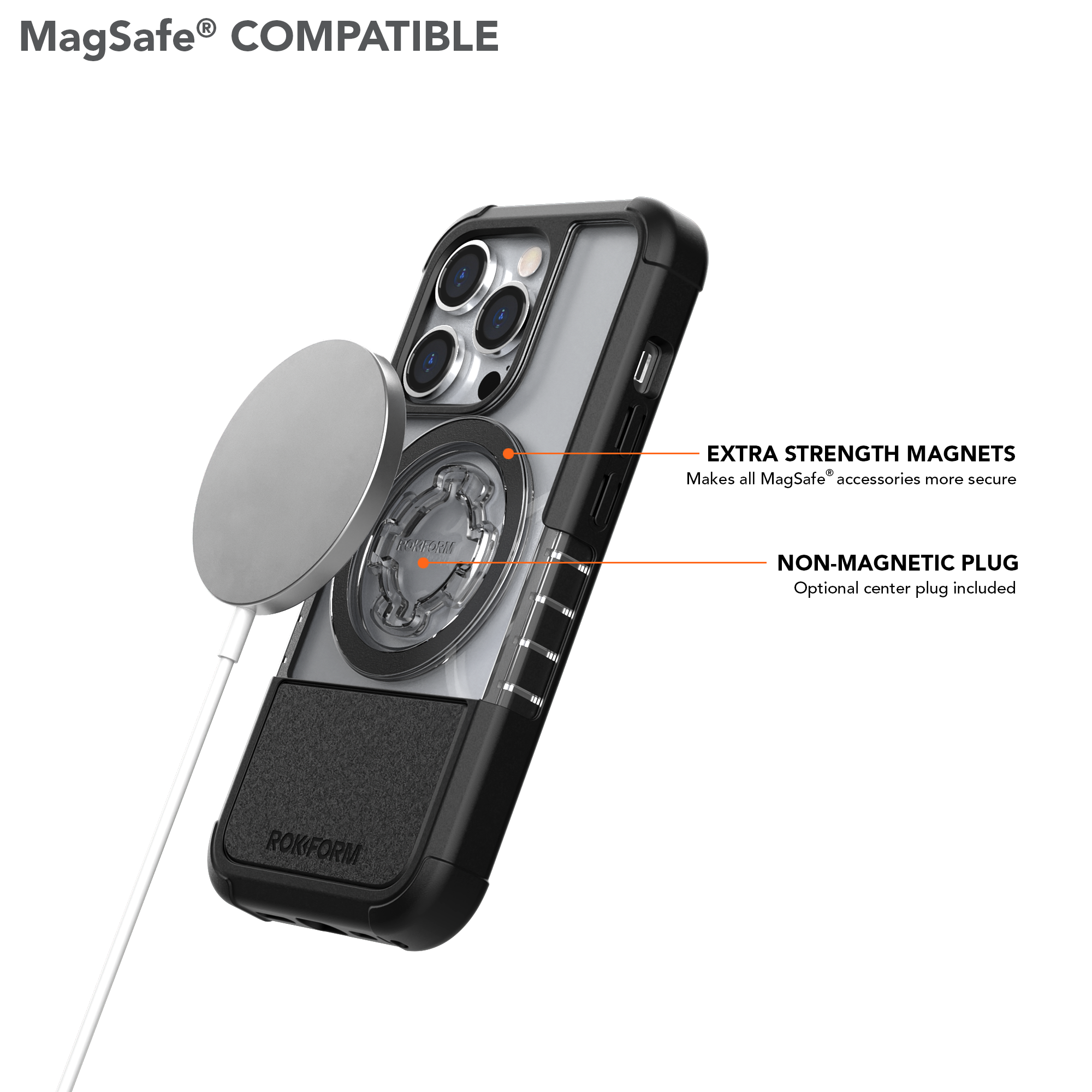 Magnetic iPhone 14 Pro Crystal Case, MagSafe® Compatible