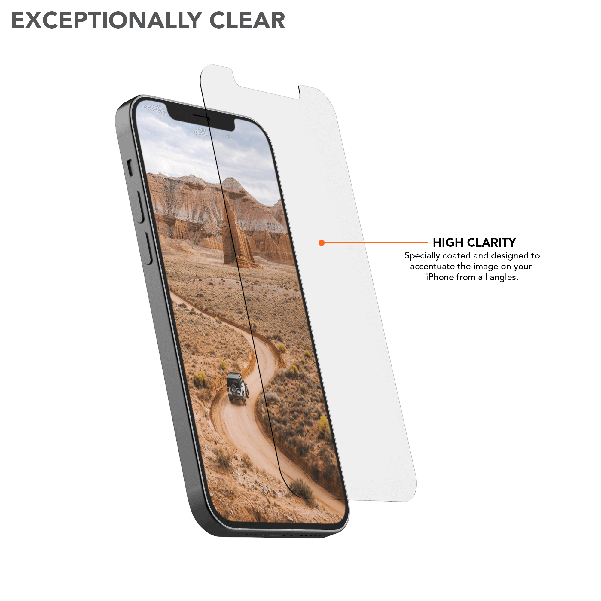Clear iPhone 12 Mini Tempered Glass Screen Protector