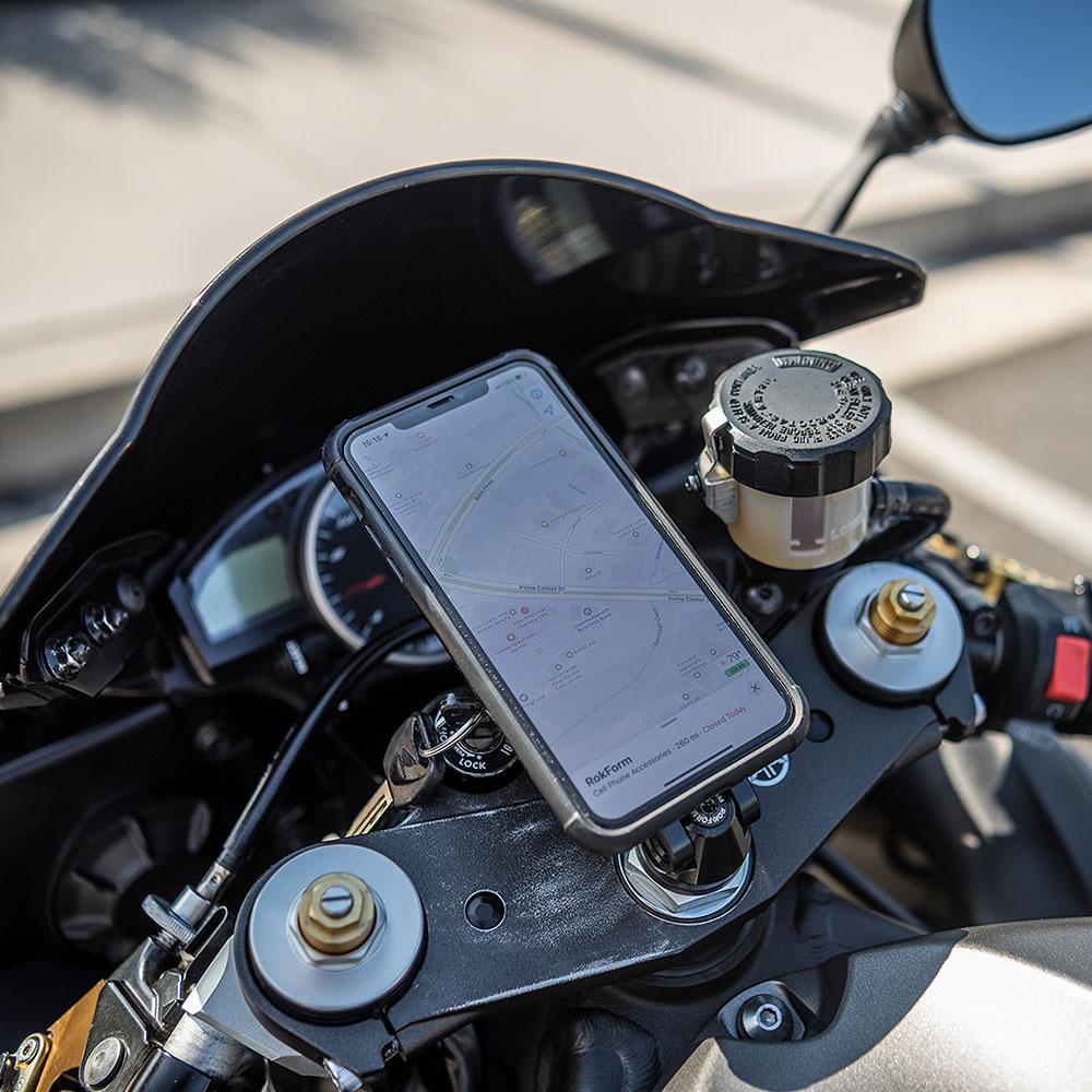 Motorcycle Stem Phone Mount
