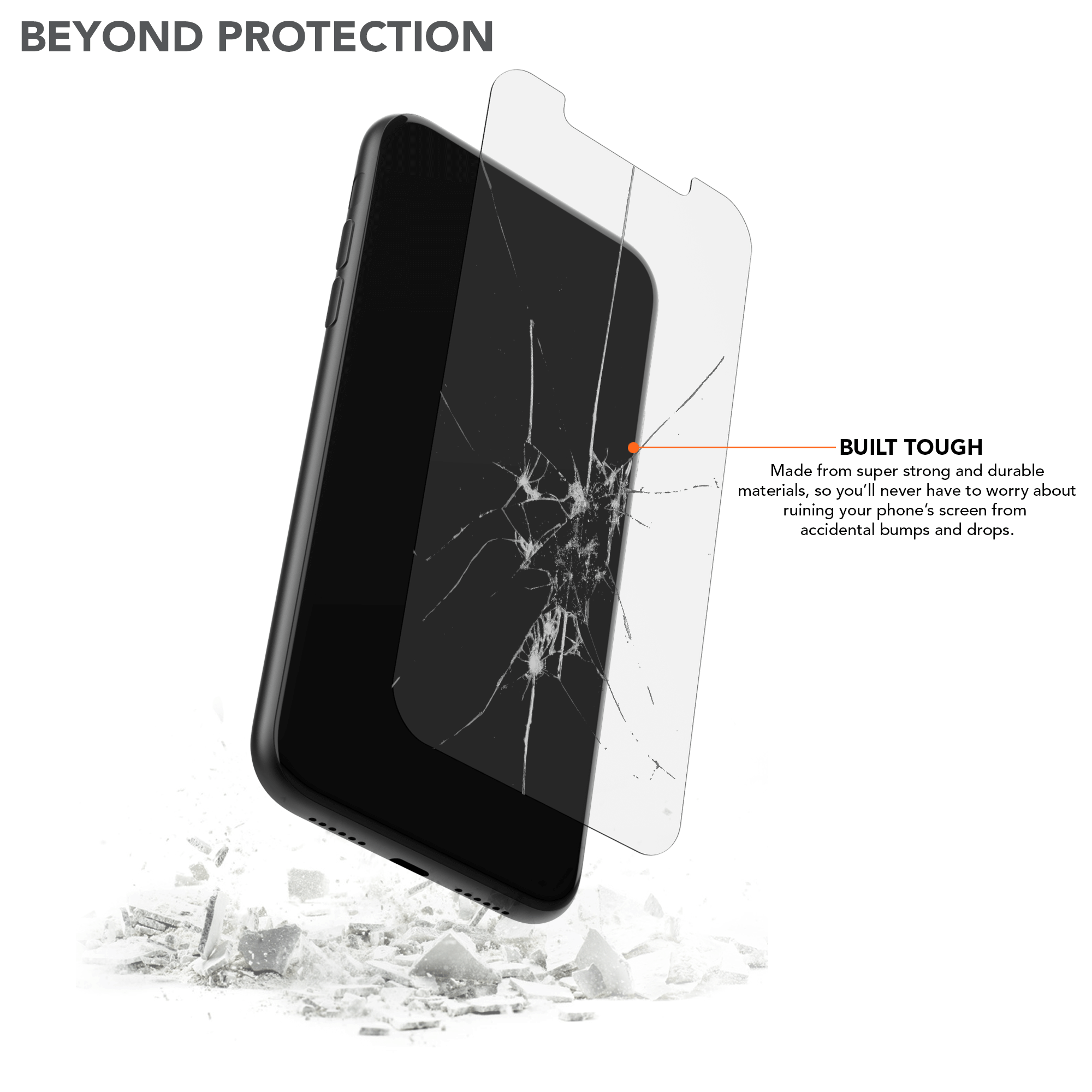 Tough iPhone 11/XR Tempered Glass Screen Protector